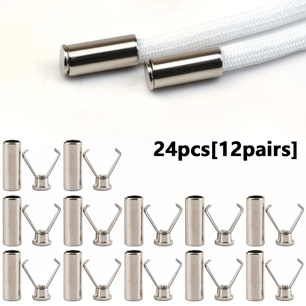 Heavy Duty Rope Lock Buckle Accessory, Used for Shoelaces, Hoodies, Pants, and Cable Management without Installation Button Rope