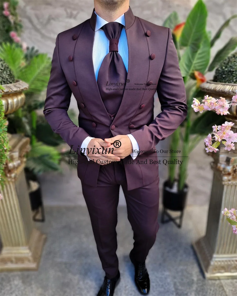 Fashion Italian Mens Suits Slim Fit Groom Wedding Tuxedos Formal Business Male Blazer Customized terno masculinos completo