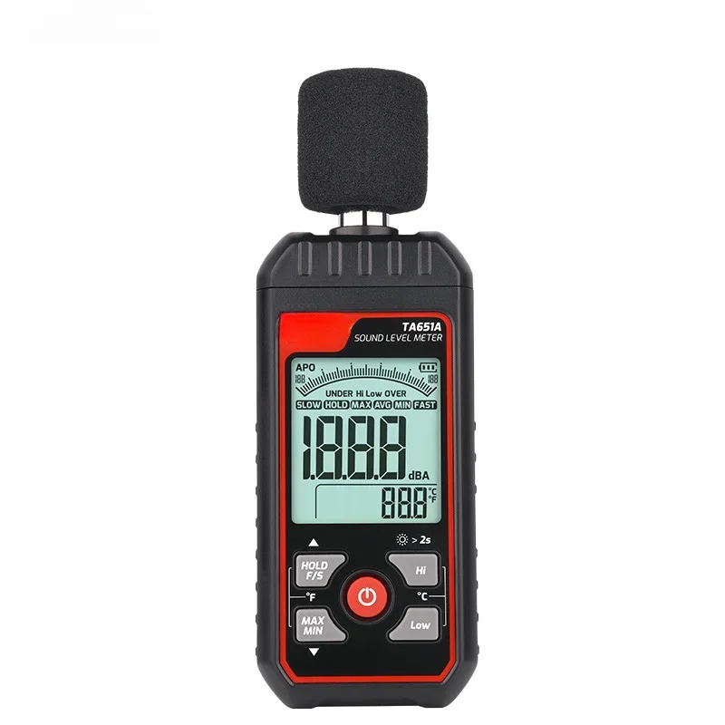 Noise Meter TA651 Household Noise Tester Measuring Sound Noise Tester Decimeter Sound Level Meter