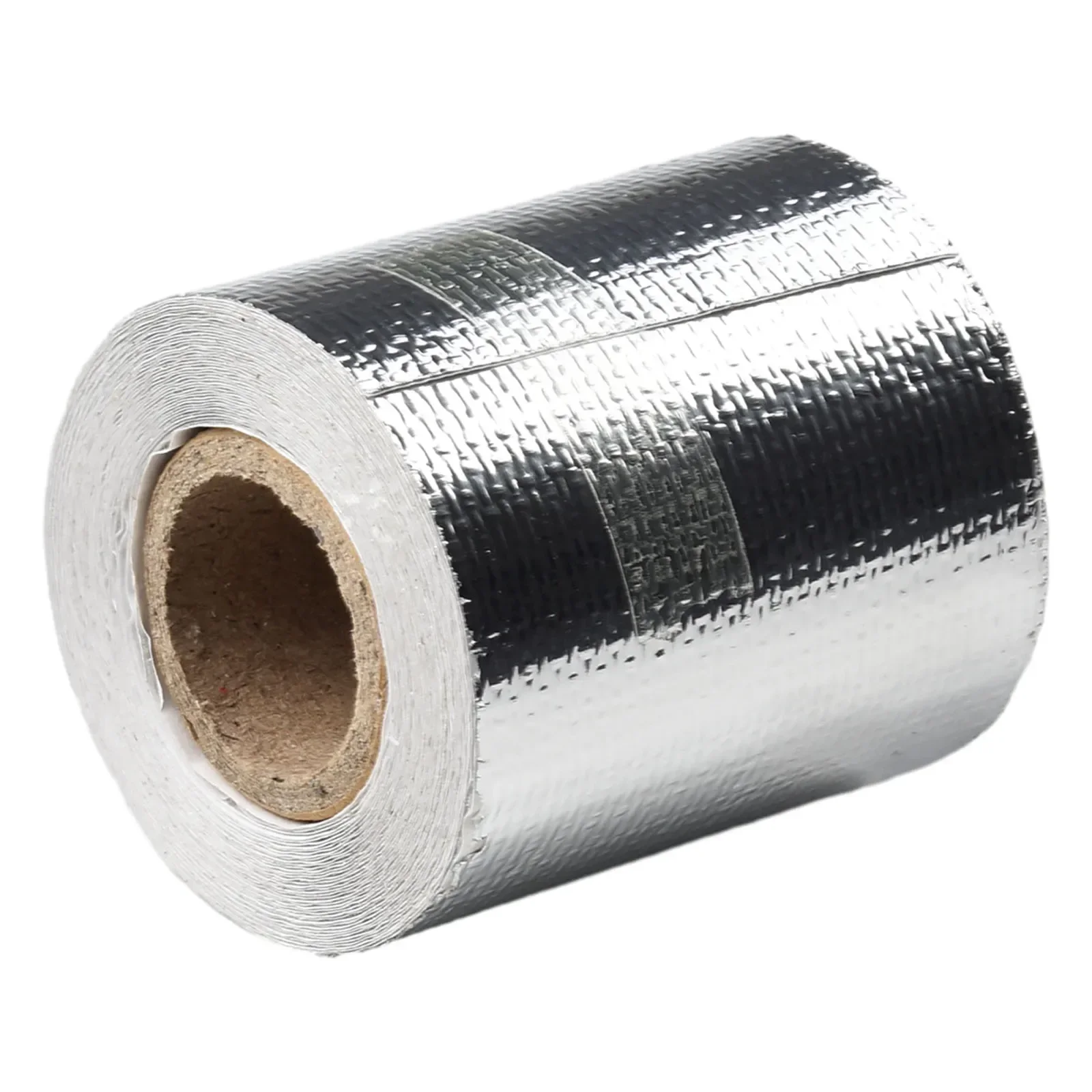 1 Roll 5M Silver Car Exhaust Wrap Pipe Header Heat Insulation Roll Tape Turbo Heat Exhaust Thermal Wrap Tape Self Adhesive