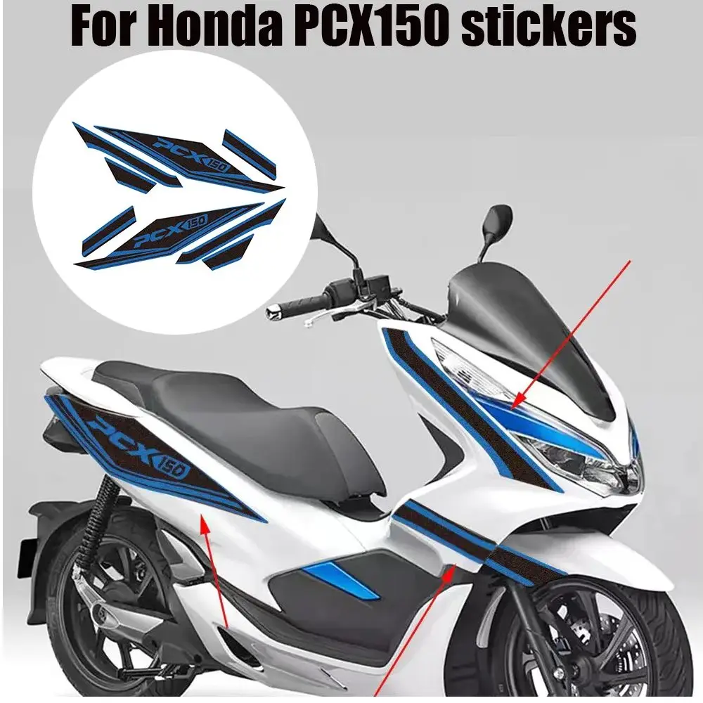 

Подходит для Honda PCX150, полностью Автомобильная наклейка, индивидуальная наклейка на бак, Модифицированная Водонепроницаемая наклейка на корпус