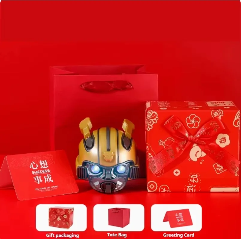 Bumblebee Bluetooth Speaker With Ultra Long Battery Life Handmade Gift Box Christmas Practical Atmosphere Boys Birthday Gifts