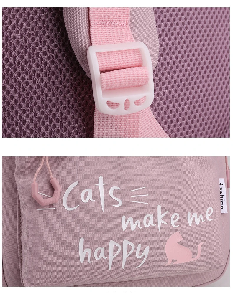 Mädchen-Schulrucksack, Rucksack für Teenager, Frauen, Kinder, weiblich, rosa, Schultasche für Grundschule, weiterführende Schule, Teenager, Kinder – Detail 15