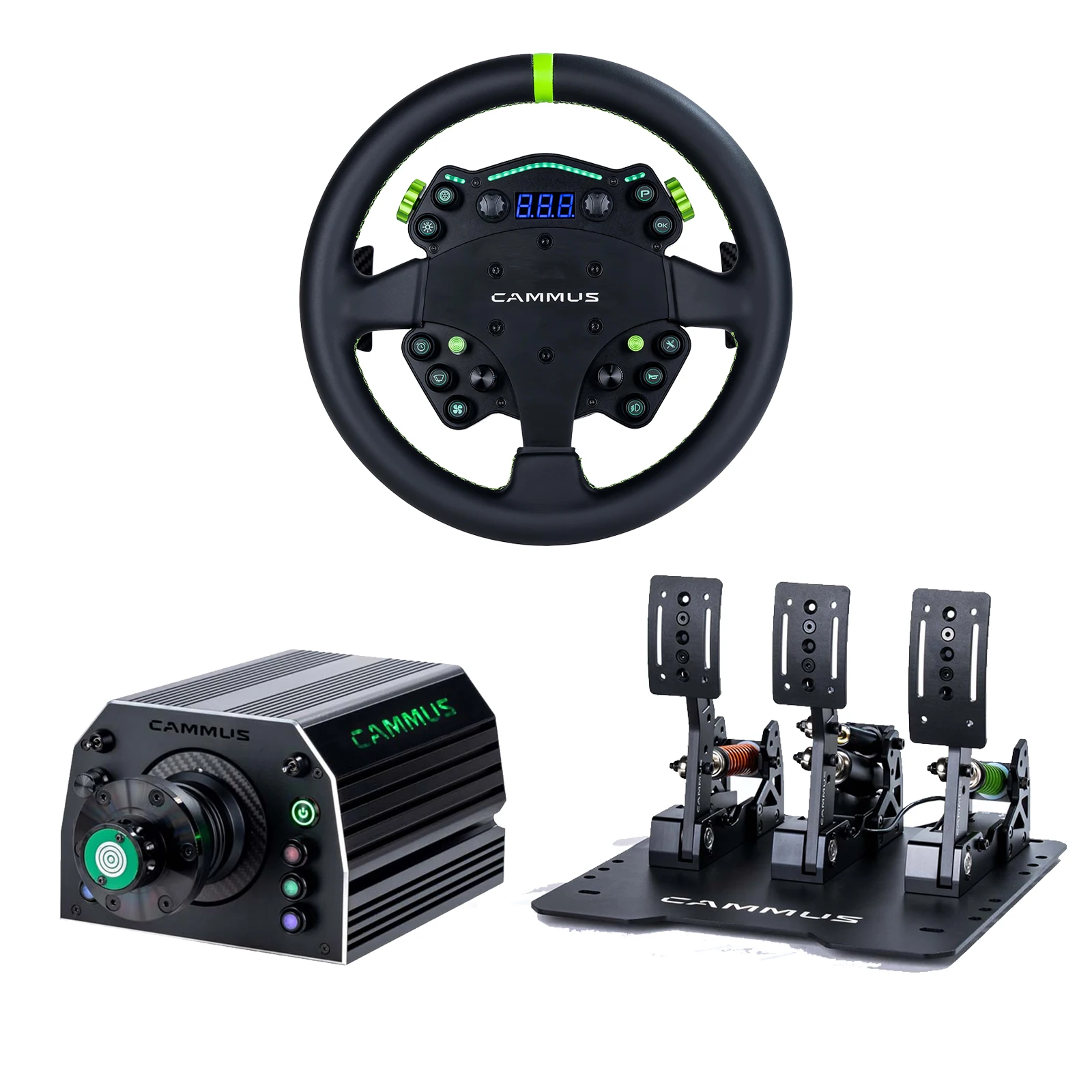 Racing Pedal Set - Racing emulator set, driving force feedback