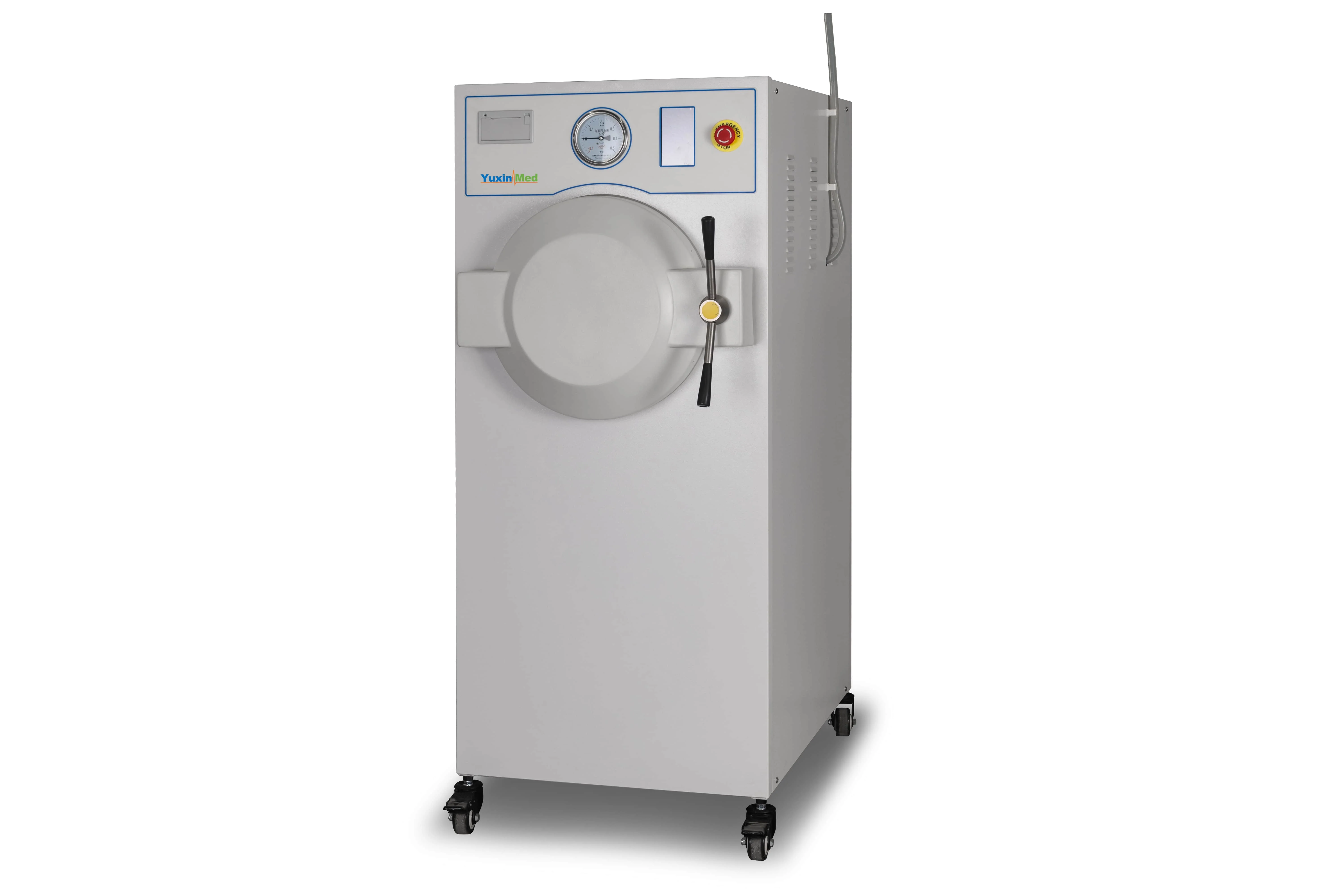 MST-150B Manufacturing Company by Yuxin Med Autoclave Steam Pulsating Vacuum Sterilizer Manual Door Horizontal