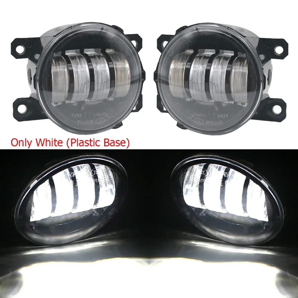 Links + Rechts LED Mistlamp PTF voor JAC S5 T6 J3 A30 J4 Verfijnen M2 M3 J6 iEV6E iEV4 Auto Angel Eyes Halo DRL Dagrijverlichting