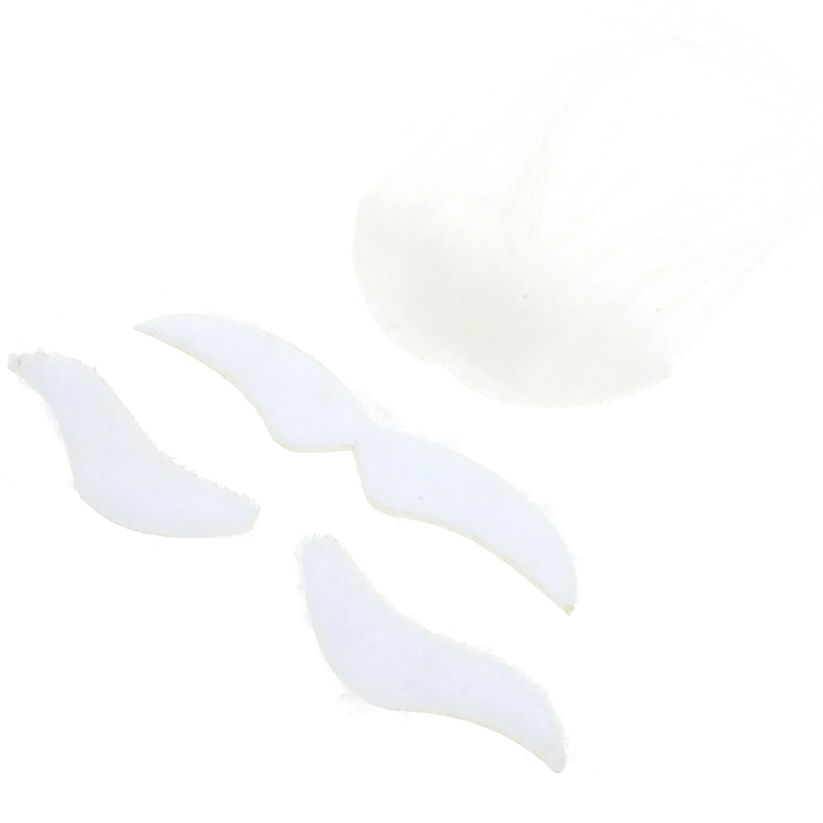 1Set gefälschter Bart Schnurrbart Augenbraue Cosplay Prop bequemer Stoffbart für Halloween Party Kostüm und Veranstaltungen gefälschter Schnurrbart