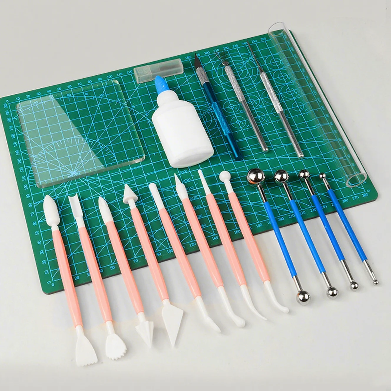 Air Dry Clay Tools Kit for Sculpting, Polymer Modeling Clay Tools Set with Carving Shapers for DIY Craft Art Projects