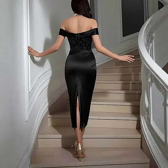 

Модный укороченный топ с пайетками, облегающее платье, вечернее платье, женская одежда без рукавов, осенний сезон, новое поступление