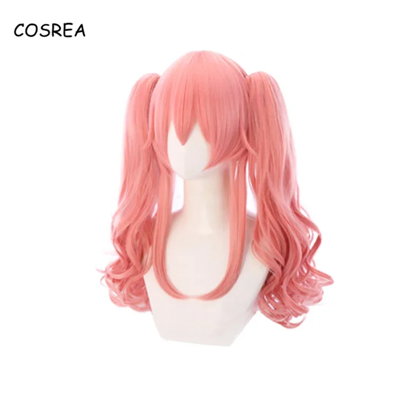 Gioco Fate EXTRA Accessori per costumi cosplay Parrucche lunghe per ragazze Grand Order Tamamo no Mae Cosplay Parrucche ricce per coda di cavallo per donne
