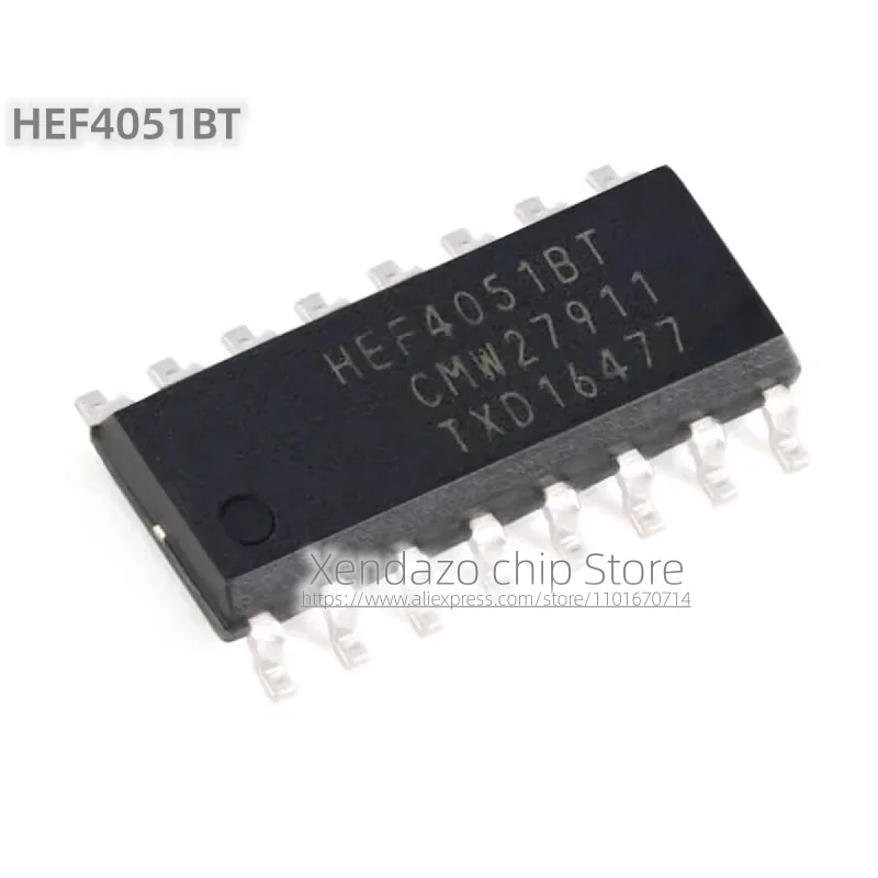 10pcs/lot HEF4051BT HEF4051 SOP-16 package Original genuine 8-channel analog multiplexer decomposition chip