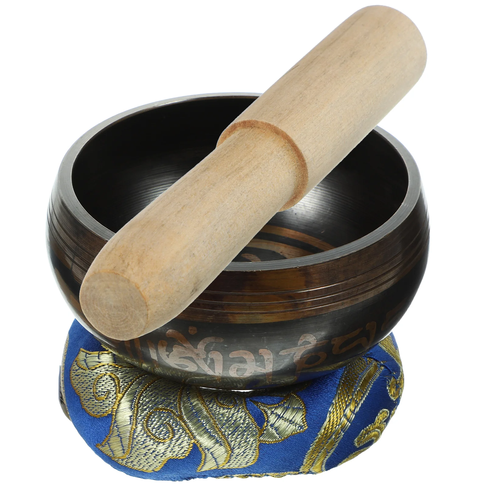 

1Set Meditation Singing Bowl Set Lightweight Portable Travel Spiritual Gift Family Friends Singing Bowl Meditation Tool