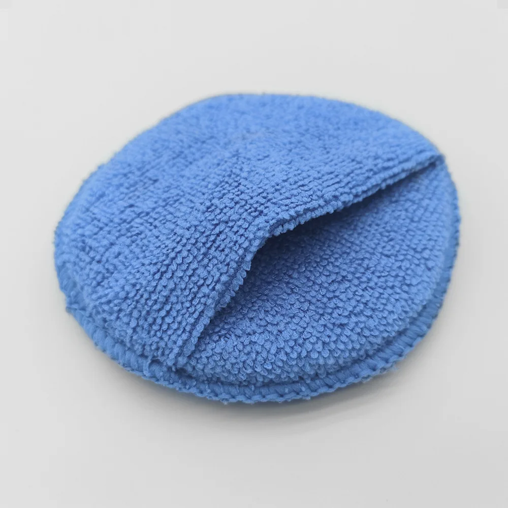 1/20 Stück Auto-Detailing-Applikator-Pads, Autopflege-Wachs- und Polierschwämme, weiche Mikrofaser-Rundtaschen-Schaumstoffschwämme, Autoreinigungswerkzeuge – Detail 3