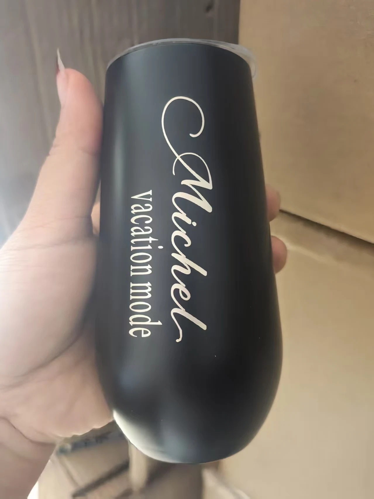 شعار مخصص اسم الزفاف 6 أوقية كوب متأرجح معزول الترمس القهوة القدح ترمس تفريغ كول السفر القدح بهلوان 6 أوقية البيض البيرة القدح