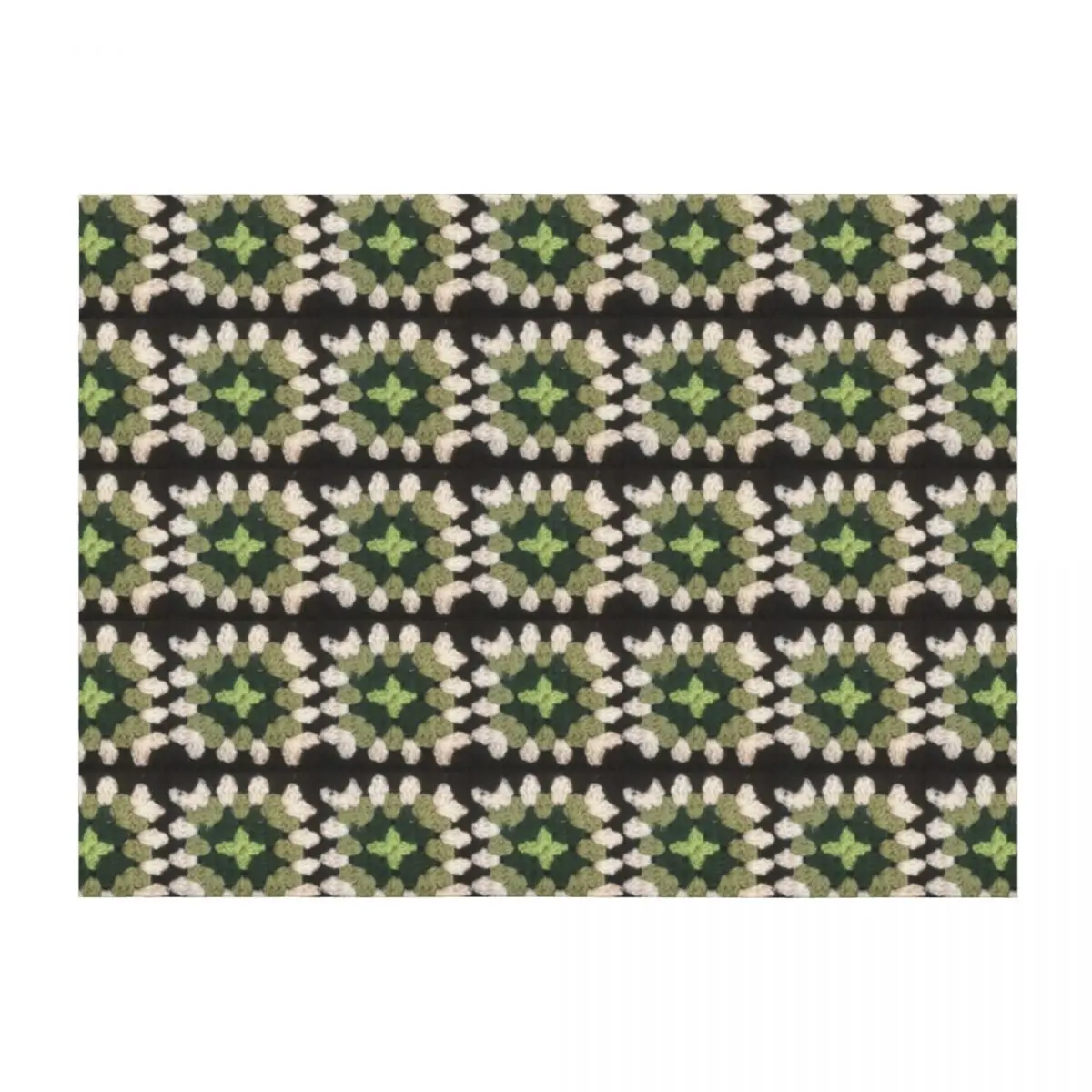 

Green granny square Throw Blanket For Decorative Sofa For Baby Soft Big Sofa Quilt Blankets