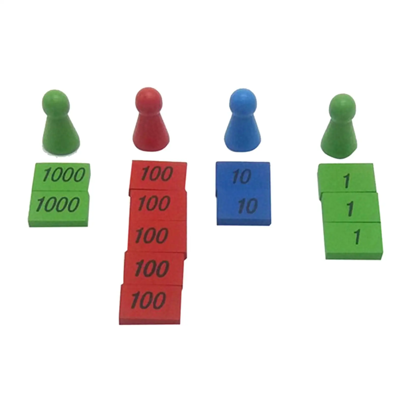 Juego de sellos Montessori profesional para niños pequeños, juguetes educativos de matemáticas, material didáctico para contar, 112 unidades