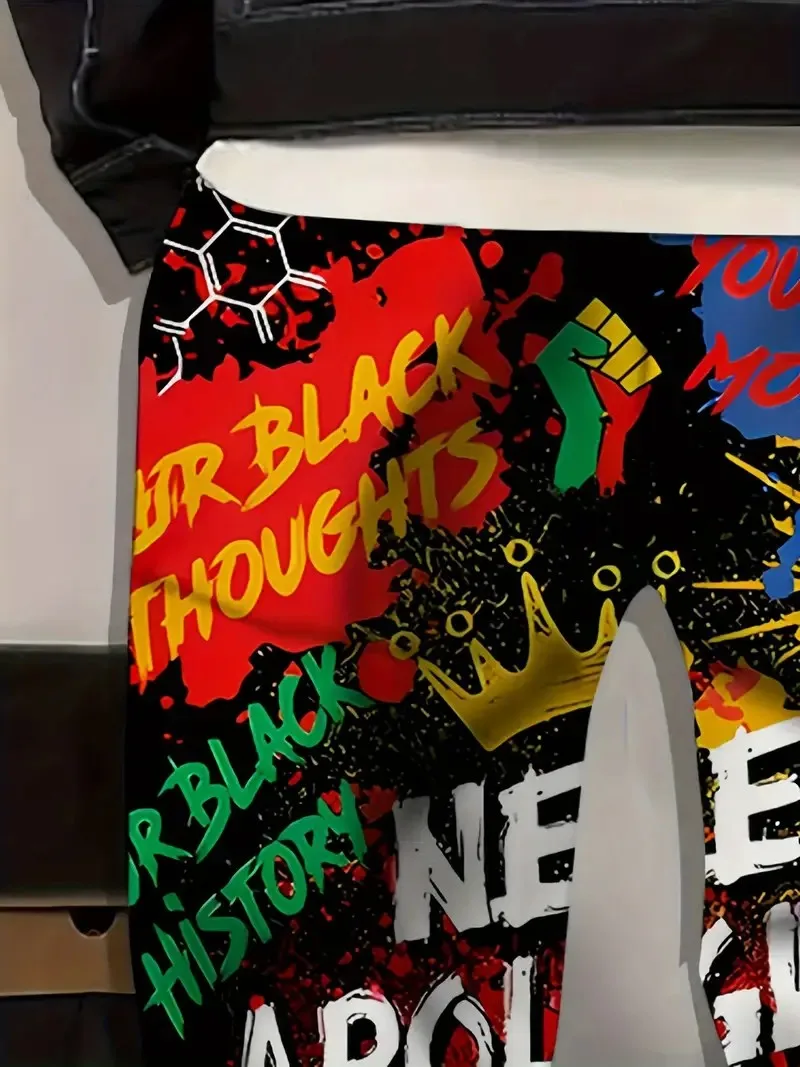 The new men's trousers for the autumn of 2025 feature street casual fashionable and sporty 3D crown letter prints for comfort