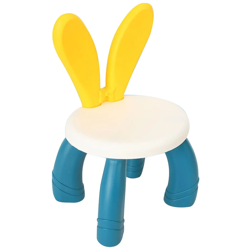

Rabbit Ears Stool Kids Bench Anti Skid Plastic Chair Lightweight Cartoon Home Kindergarten Kids Footstool