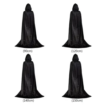 萬聖節斗篷長袍帶帽萬聖節服裝斗篷惡魔表演服裝兒童成人萬聖節派對 8 最佳銷售 朱莉街頭霸王cosplay - №6