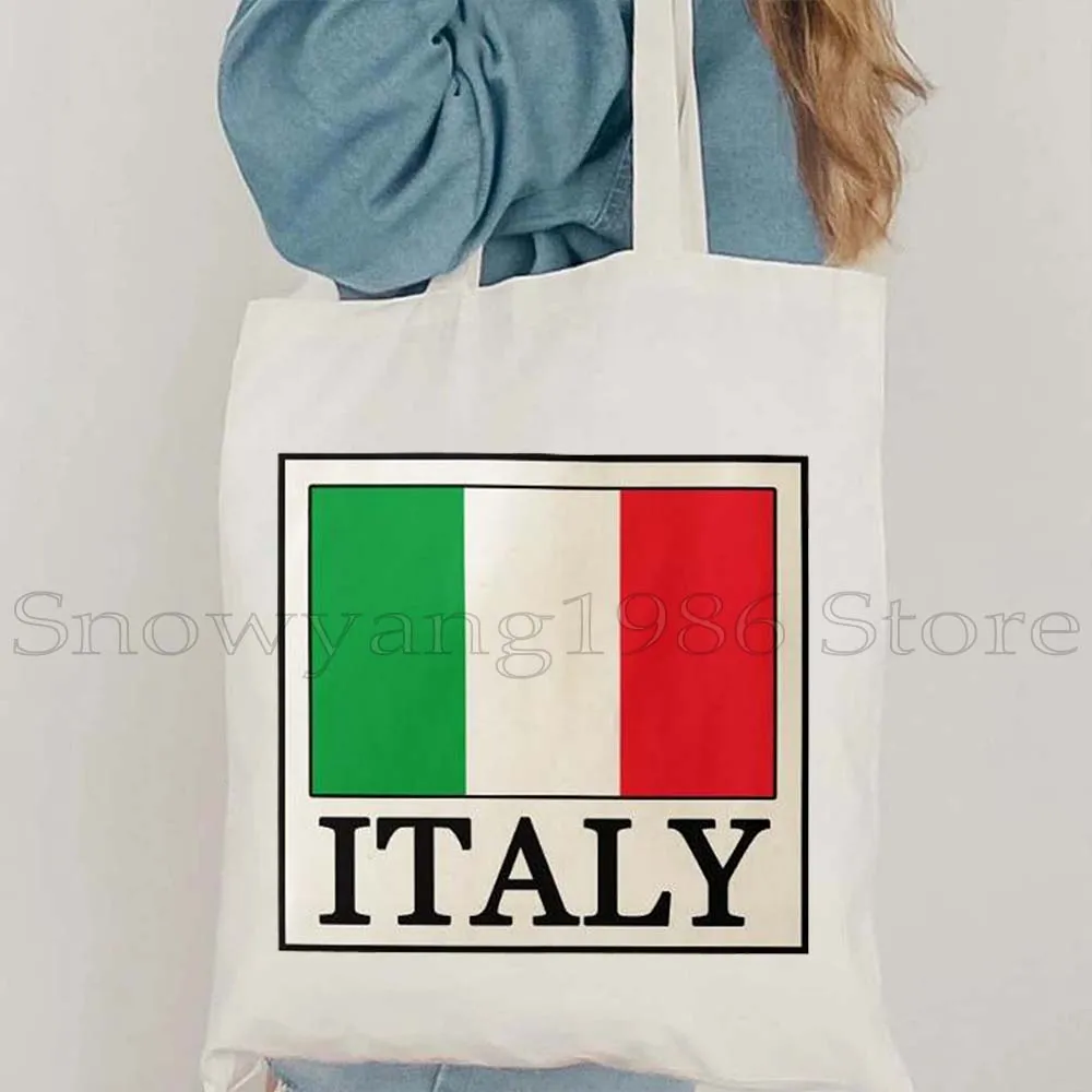 تشياو بيلا بولونيا إيطاليا السفر الفن سينك تيرا فلورنسا إيطاليا الهدايا حقيبة يد نسائية الكتف المتسوق قماش حمل حقيبة #2