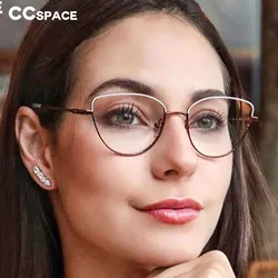 45969 Cat Eye Retro Simple Glasses Frames Anti Blue Light Women Optical Fashion Computer Glasses