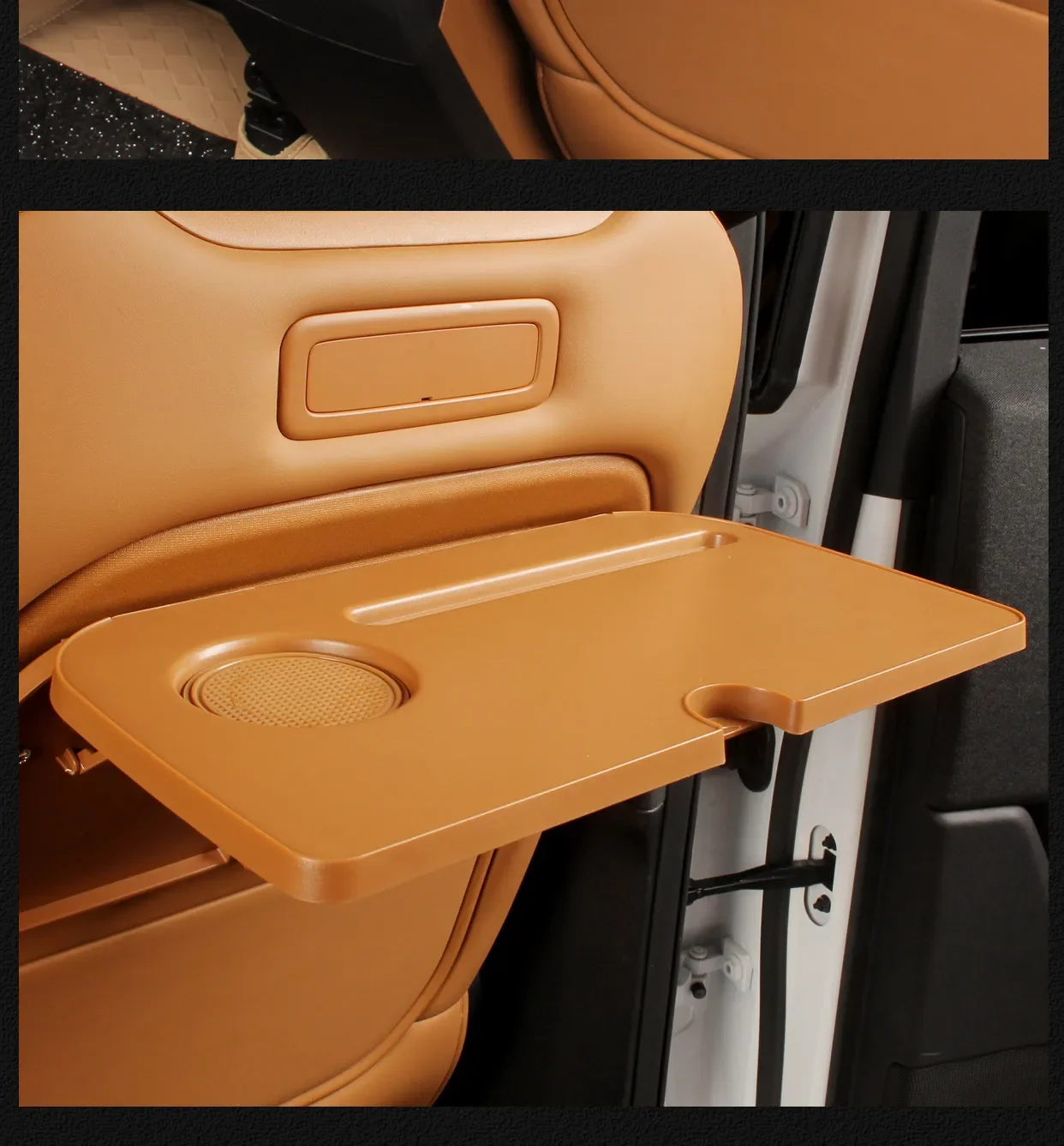 For Chery ICAR V27 2026 Car Seat Back Table Tray ABS Foldable Seatback Laptop Desk Working Table Car Interior Accesories detail image 10