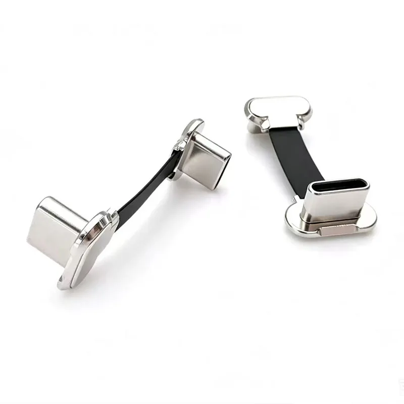28mm Reverse Type C Male to Male FPC Flexible Cable PD Fast Charging USB 2.0 Data Transfer Extension Wire For Mobile Power Bank