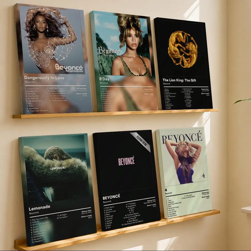 Singer B-Beyonce	 Framed Wall Painting Wooden Framed Canvas Poster Wall Art HD Waterproof Print Home Decor