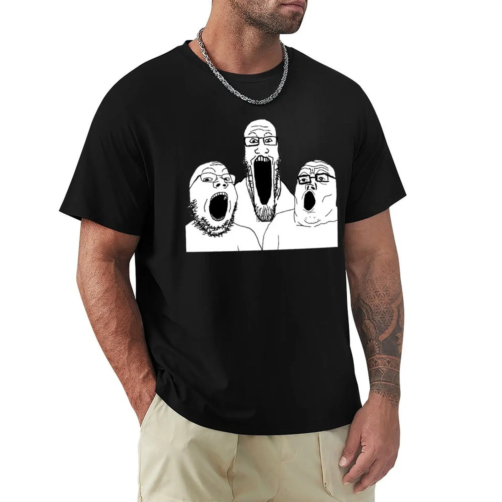 SOY REDDIT 4CHAN BASED AND REDPILLED GROUP WHOLESOME REDDIT MEME FUNNY SOYJAK WOJAK SOYJACK WOJACK F T-Shirt