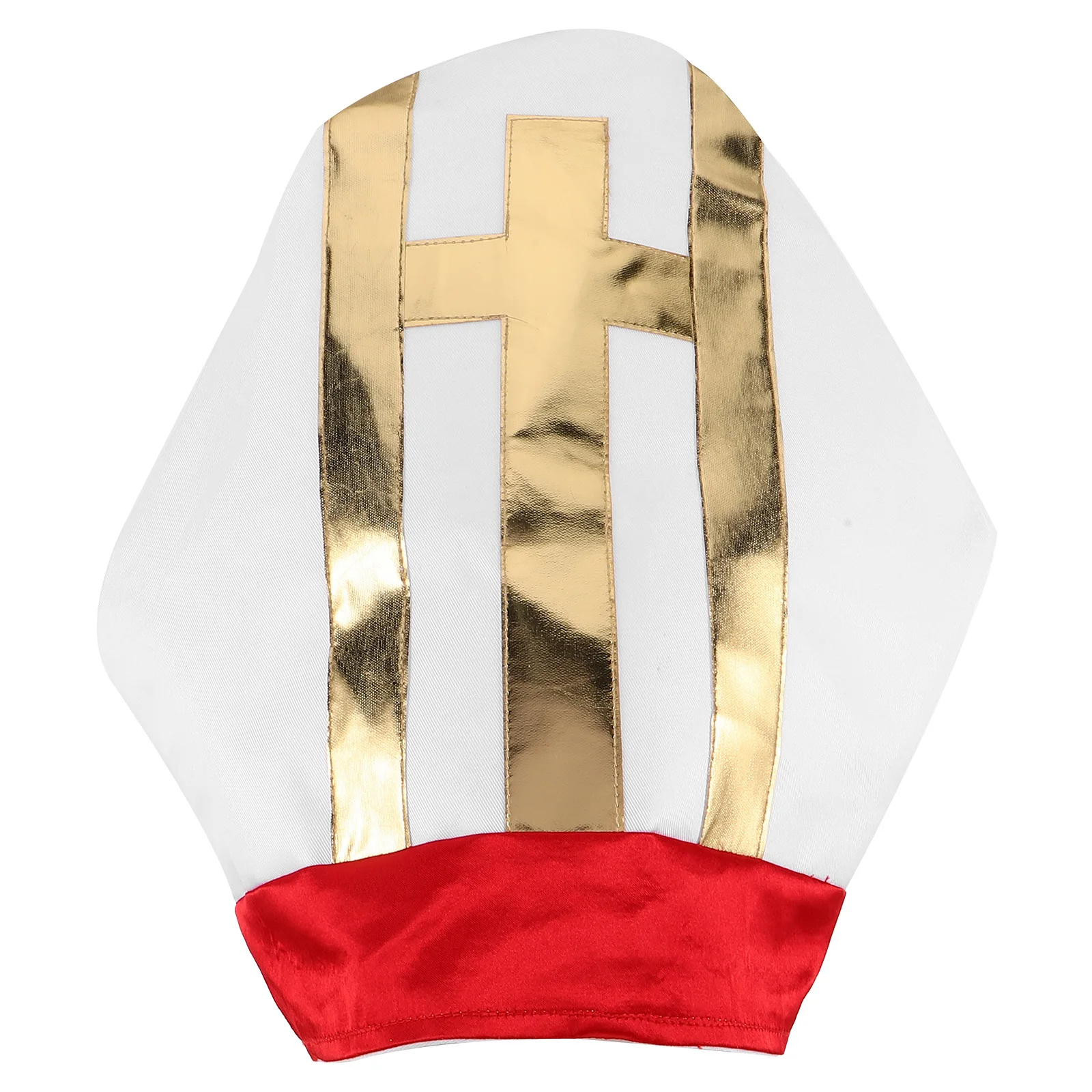 قبعة البابا للهالوين زي ميتري ستايل رجال الدين خوذة للأطفال الكنيسة لعب مشهد المهد حفلة تنكرية دينية