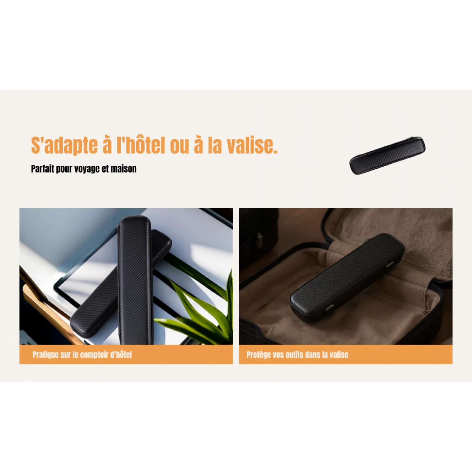 Iron Travel Case Hard Case Multipurpose Flat Iron Holder for