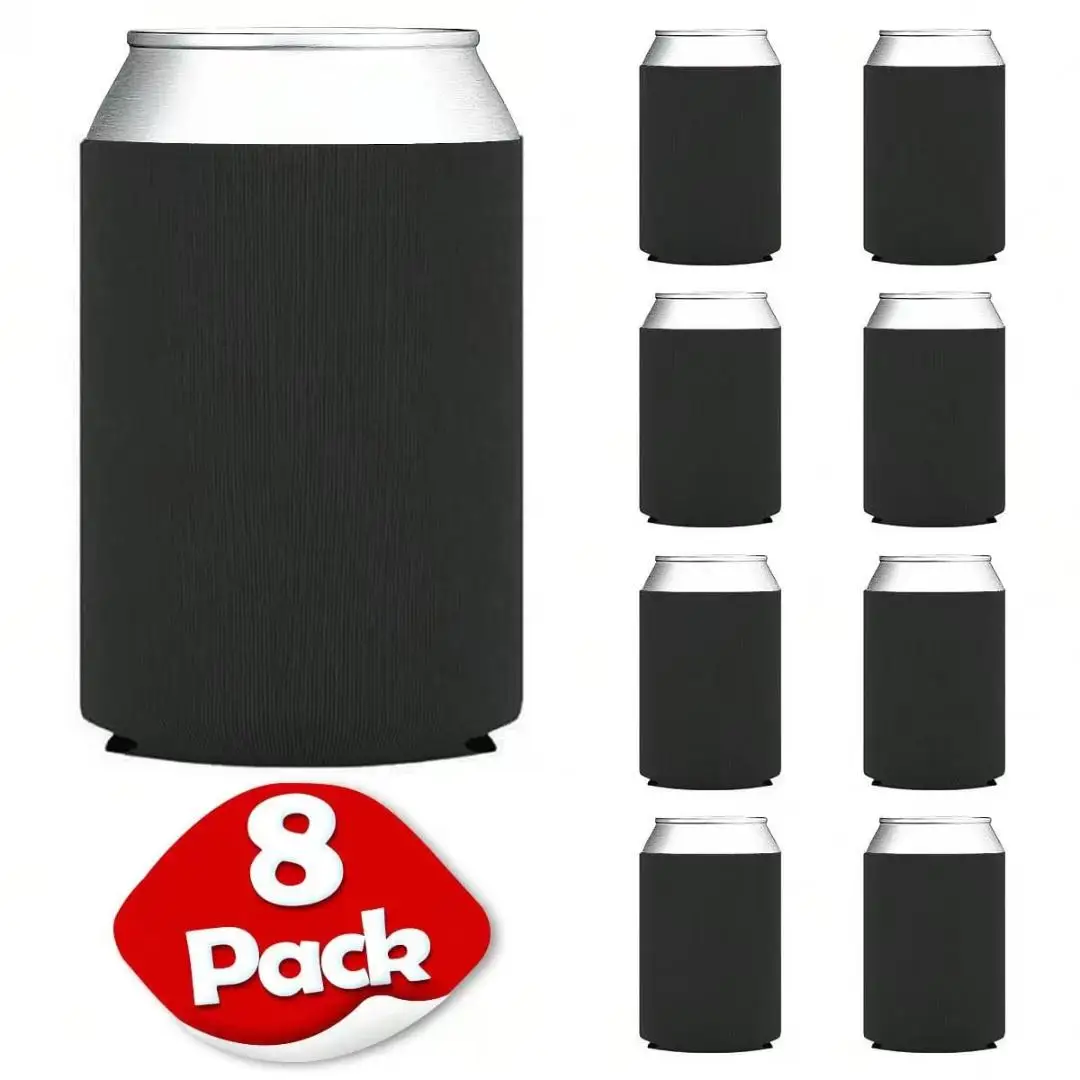 D9 8Pack 300ml/10oz Beer Bottle Insulator Sleeves, Insulated Reusable Cup Covers for Cans and Bottles, Drink Cooler Long Sleeves
