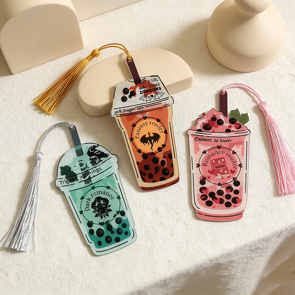 Dark Romance Acrylic Bookmark Valentine's Day Gift for Women Reading Lover Book Charm Romantic Gift for Female Readers