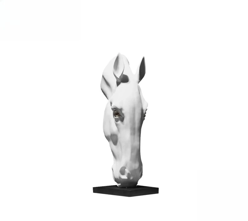 Modern light luxury style Zunma ornament, living room entrance soft decoration, hotel lobby sculpture floor decoration