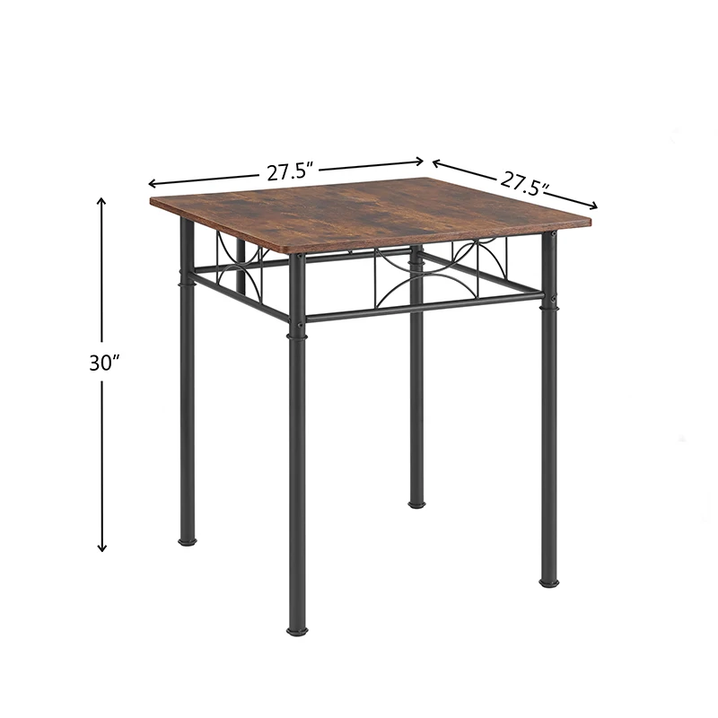 RV 3-Piece Kitchen Dining Room Table Set Retro Brown chair WL