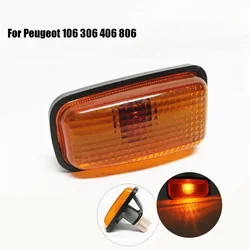 Side Repeater Lamp Auto Side Marker Indicator Repeater Amber Light  Replace Car Accessories For Peugeot 106 306 806