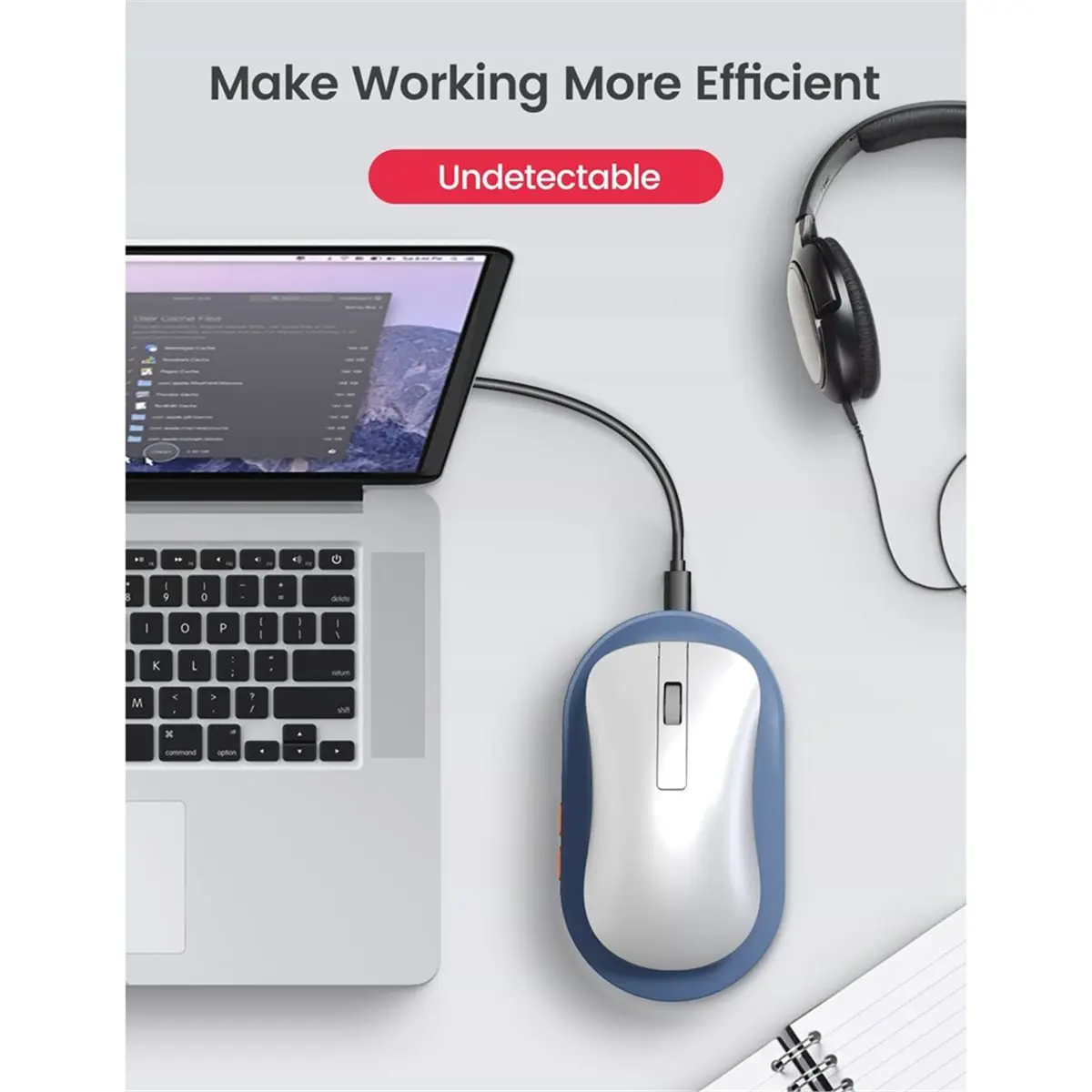 Undetectable Mouse Mover Jiggler with on/Off Switch Mouse Mover Simulator, Driver-Free Mouse Movement Simula