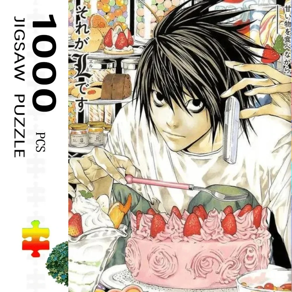 

Пазл «Тетрадь смерти» (1000 элементов), японское аниме, для домашнего декора, для взрослых, семейные игры, напольные пазлы, развивающие игрушки для детей
