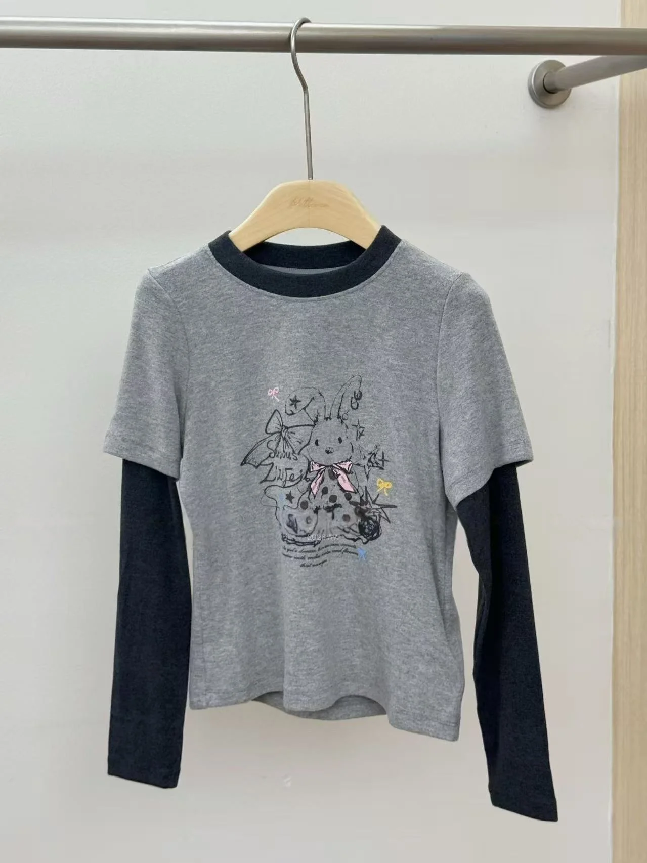 t-shirt-a-manches-longues-imprime-lapin-de-la-marque-ler-kids-pour-filles-style-decontracte-automne-hiver-vetements-pour-enfants