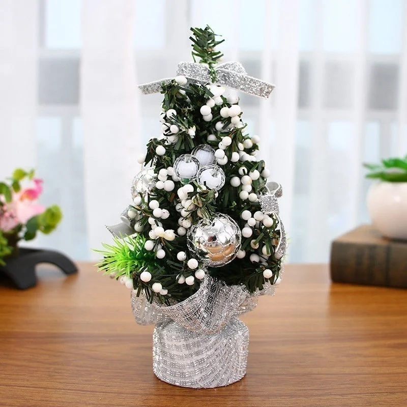 20cm Mini albero di natale Decor Desk Table Decor piccoli ornamenti per feste regalo di natale