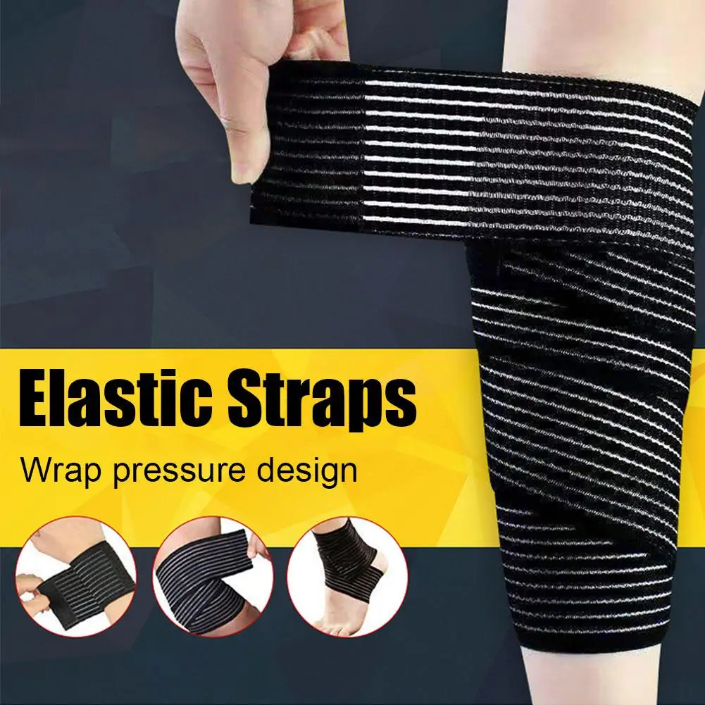 Elastic Knee Wrap Compression Bandage Brace for Legs Stabilising Ligaments Squat Weight Lifting Squats Compression Training Wrap