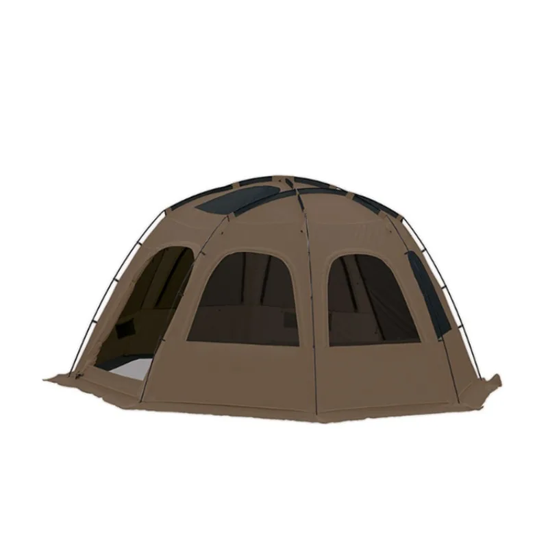 Tenda da campeggio per grandi spazi, antivento e protezione solare, tenda a cupola a otto lati, tenda da campeggio all'aperto, anno di capolaio