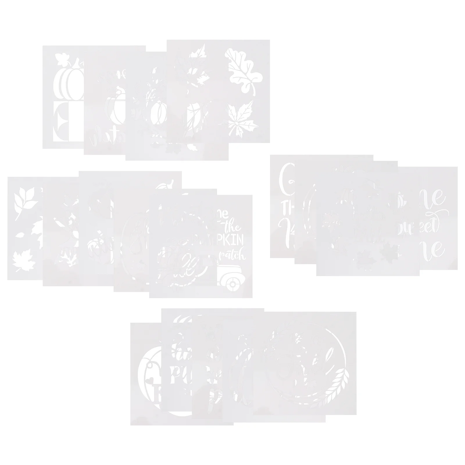 

18pcs Painting Template Reusable Drawing Stencil For Kids Diy Art Crafts Classroom Projects Hollow Out Patterns Stencils