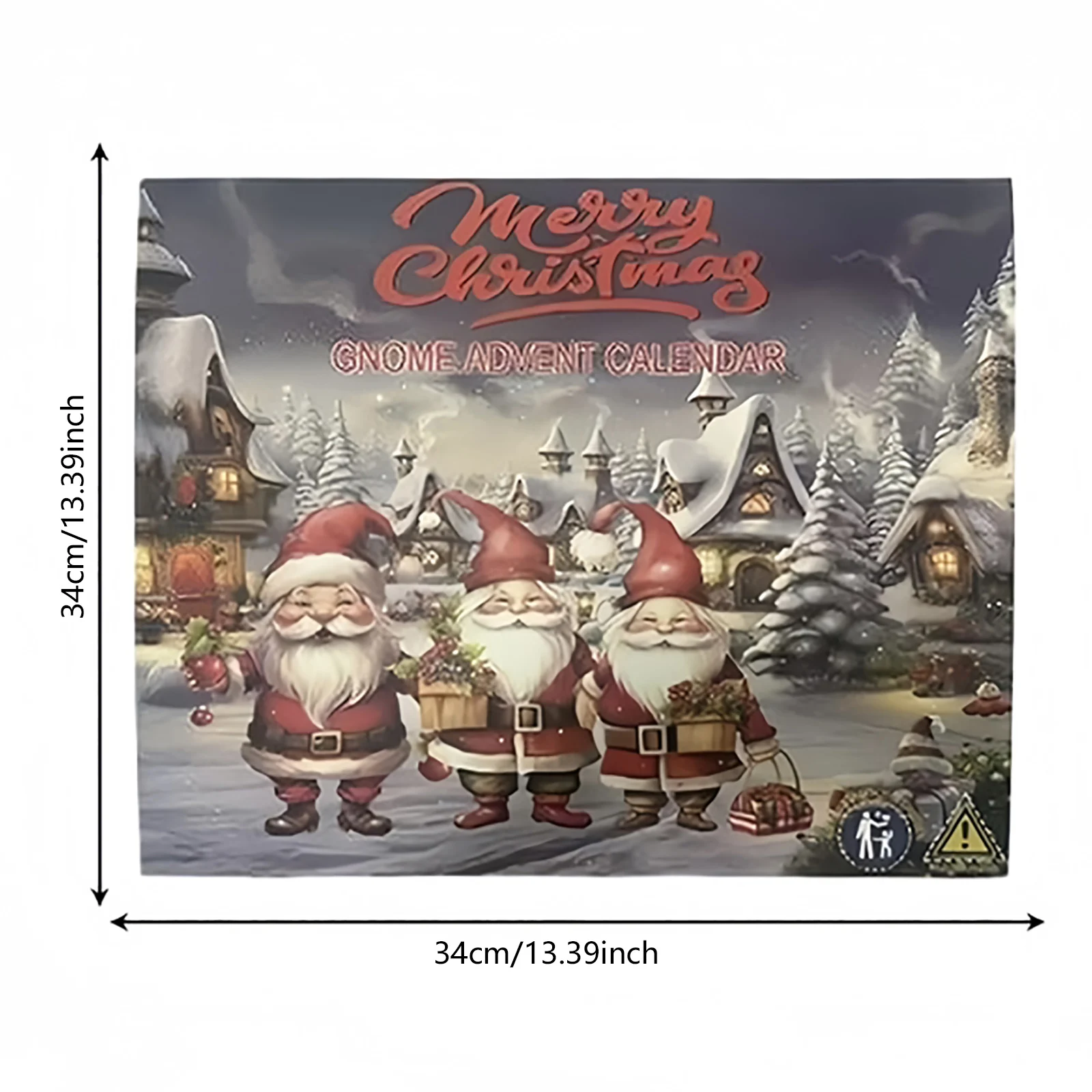 Timer da cucina Digitale Simpatico gnomo natalizio Conto alla rovescia da 24 giorni Calendario dell'Avvento Scatola Orologio con timer a intervalli natalizi per la corsa