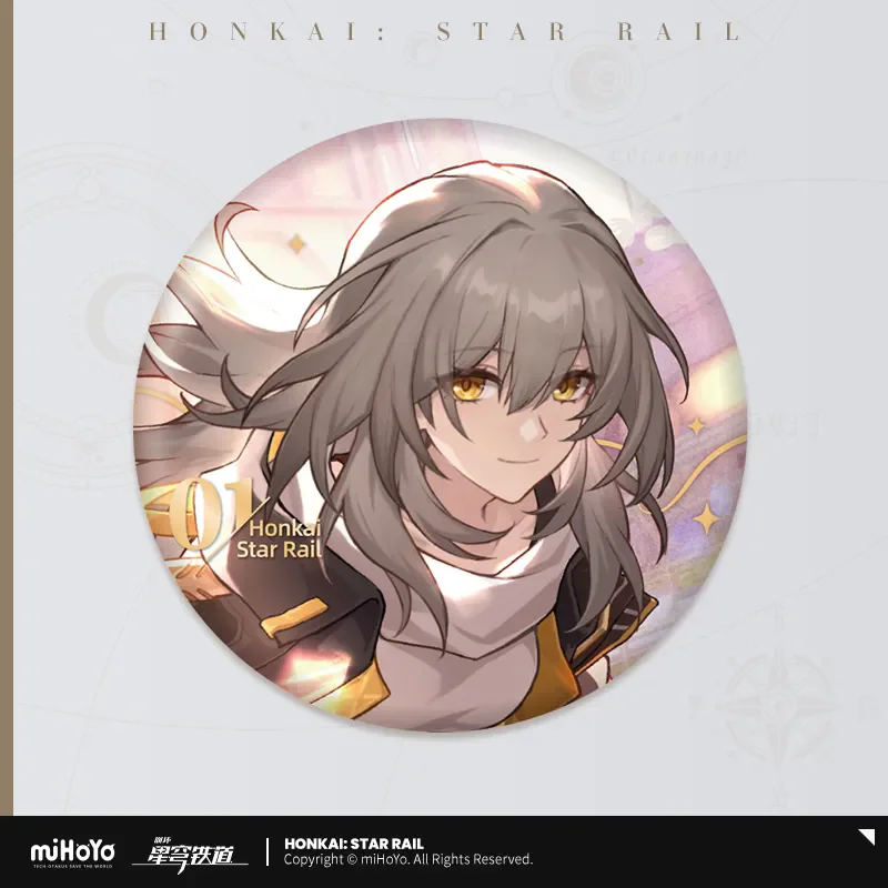 Oficjalna broszka Honkai Star Rail Original Authentic QDZL Theme Series Dan Heng Caelus Stelle March 7th Badge Prezenty świąteczne