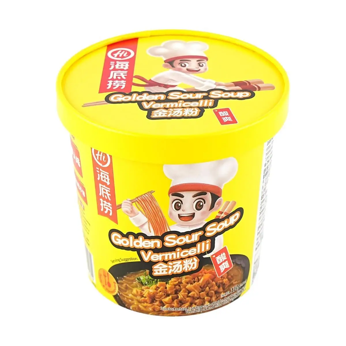 [6Packs]Instant  Golden Sour Soup Vermicelli 4.59 oz, 130.00g*6Packs