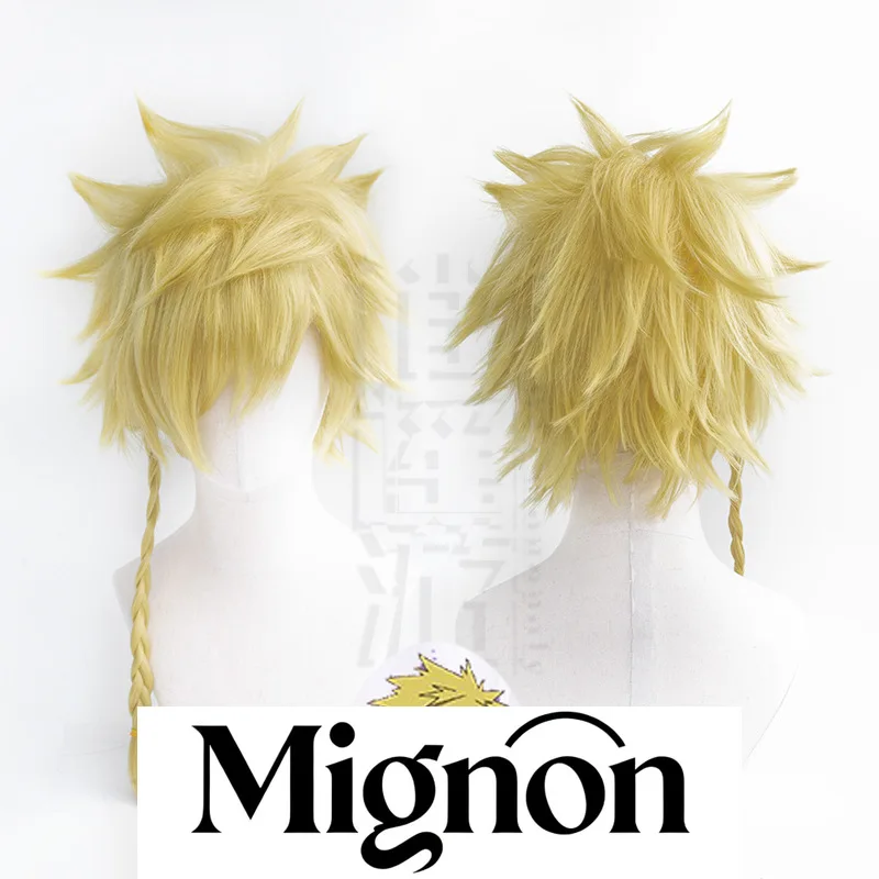 

Hell's Paradise Aza Chōbee, парик для косплея, пушистый верх, одна коса, подарок на Хэллоуин