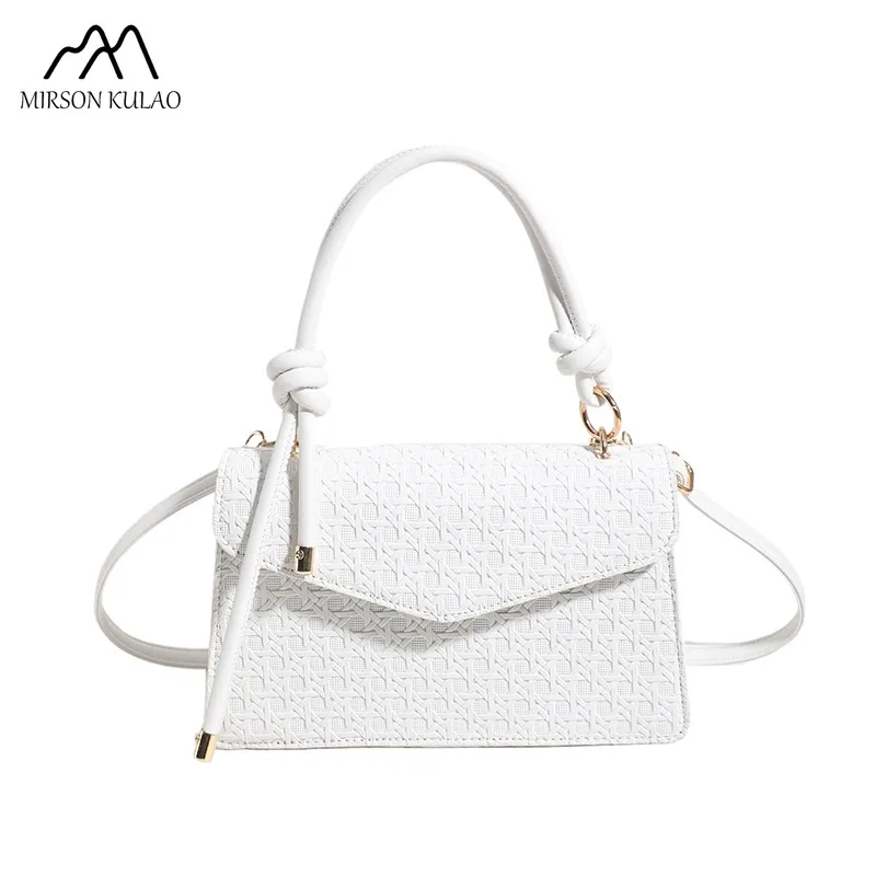 Bolso cruzado de un solo hombro con celosía de diamante simple, bolso cuadrado pequeño de color sólido, Europa y Estados Unidos, principios de otoño, nuevo