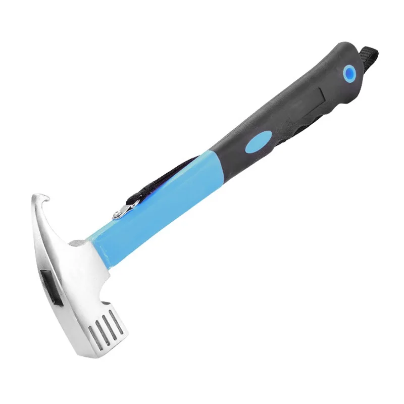 

Outdoor Camping Tent Canopy Hammer High Carbon Steel Square Head Multifunctional Ground Peg Tool For Hiking Outdoor Activity
