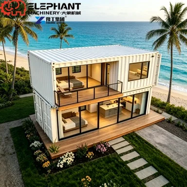 Luxury 40ft Modular Mobile Workshop Fast Build Modified Container 2-4 Bedrooms Expandable Option For Office Buildings Outdoor